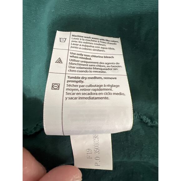 Carhartt Mens Original Fit Heavyweight Green Logo Graphic L/S Pocket Shirt Sz XL - Picture 8 of 8